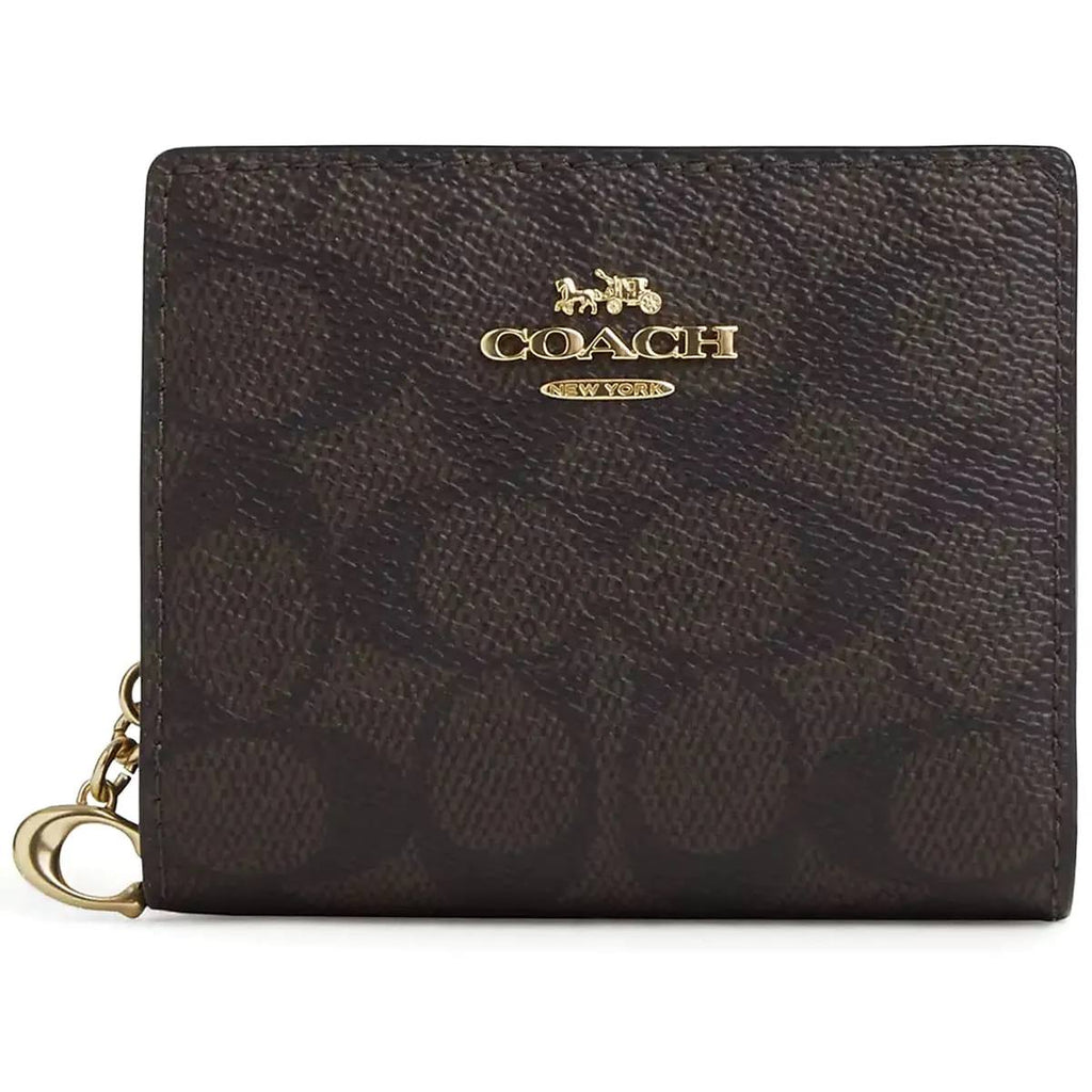 Coach Signature Snap Wallet in Khaki and Saddle ✨👜