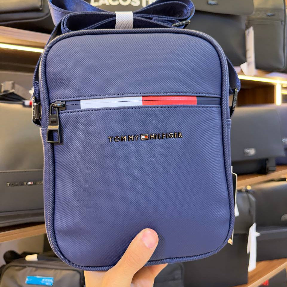 Tommy Hilfiger Signature Stripe Blue Crossbody Bag 👜🔵