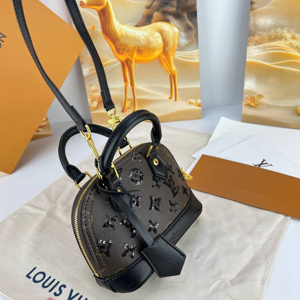 Louis Vuitton Sequin Monogram Alma Mini Bag