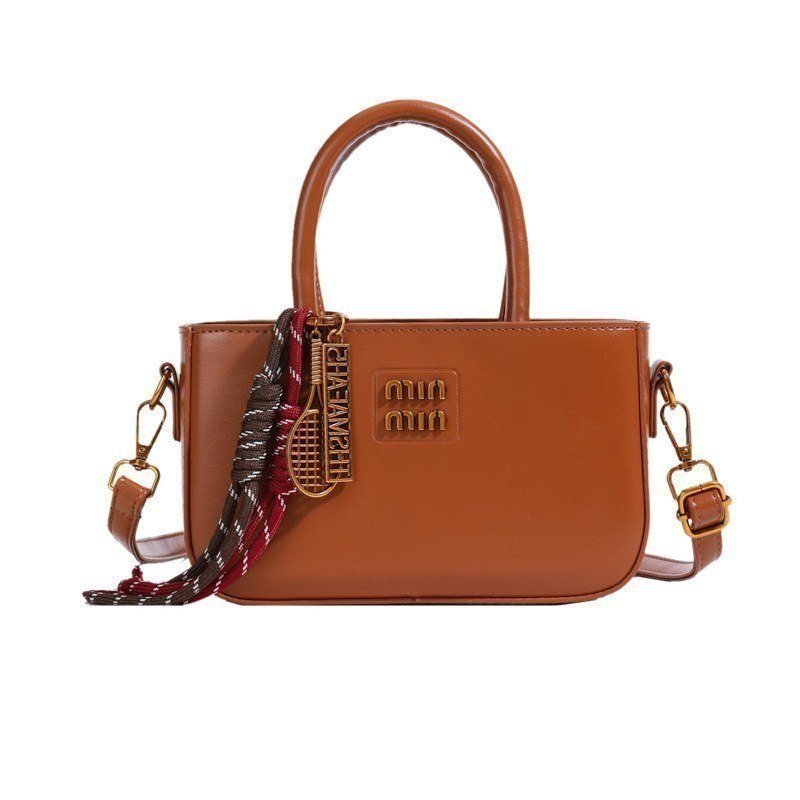 Miu Miu Inspired Tennis Racket Charm Handbag in Beige