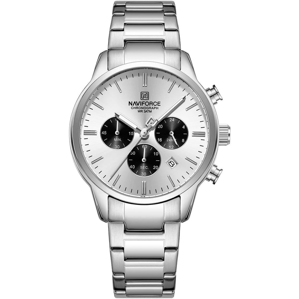 NAVIFORCE Stainless Steel Chronograph Watch
