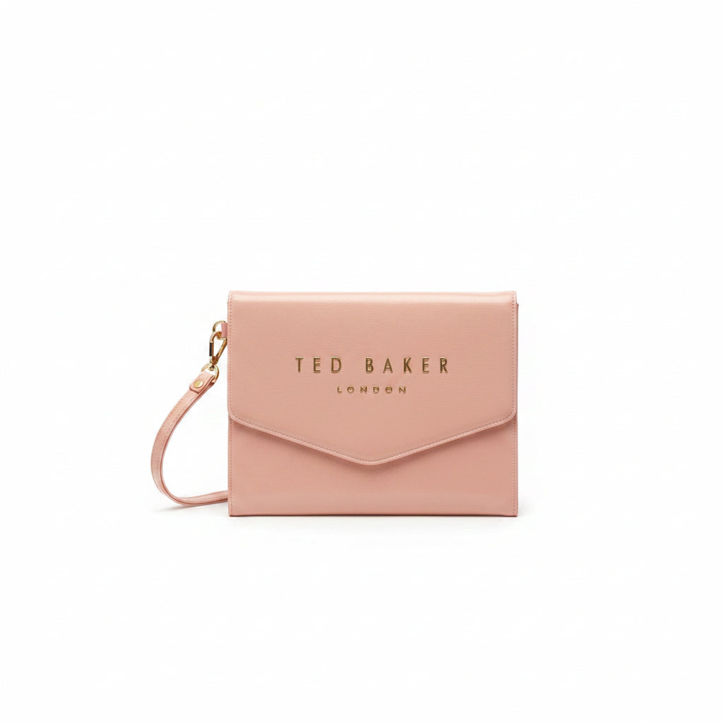 Ted Baker London Envelope Clutch in Polished Black