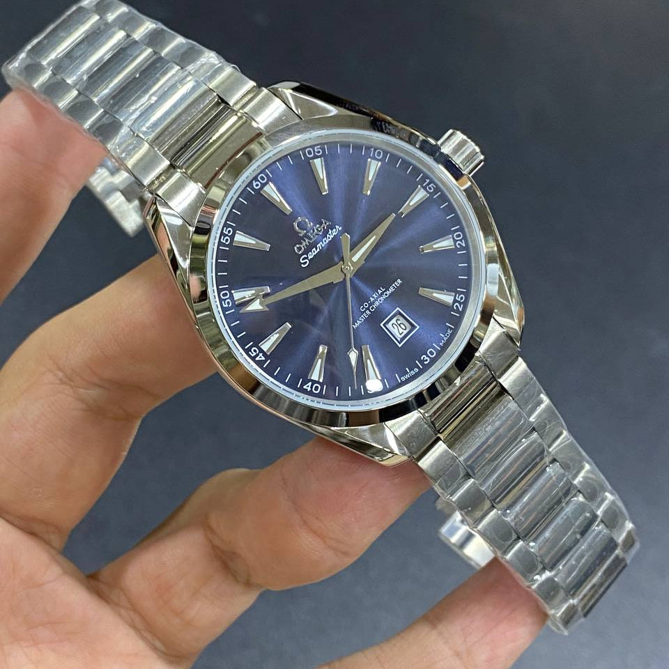 Omega Seamaster Co-Axial Master Chronometer Steel Teal Dial Watch