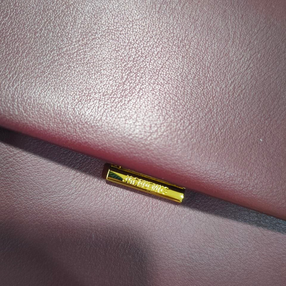 Jacquemus Sleek Shoulder Bag with Gold Tone Hardware