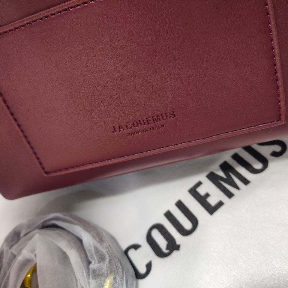Jacquemus Sleek Shoulder Bag with Gold Tone Hardware