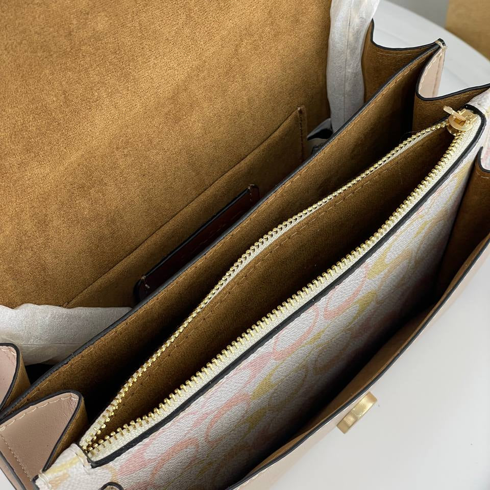 Coach Tabby Shoulder Bag in Multi-Color Signature Print