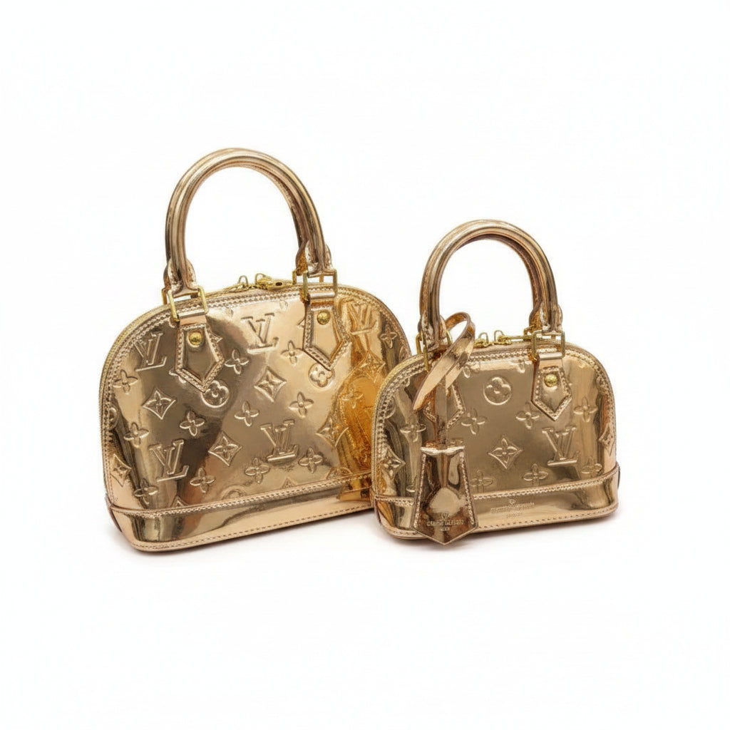 Louis Vuitton Metallic Gold Patent Alma Bag