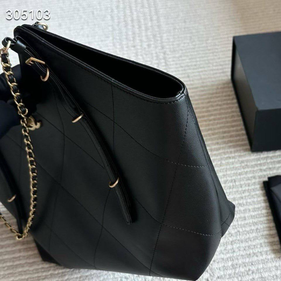 Chanel Quilted Tote Bag with Chain Straps