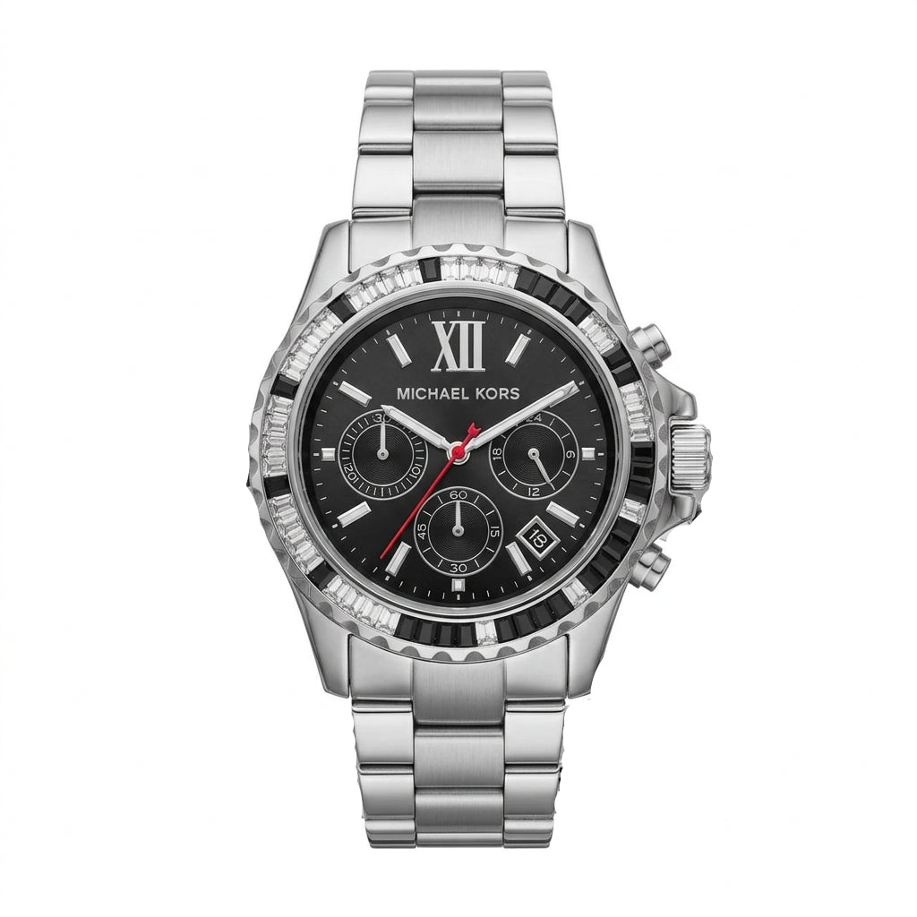 Michael Kors Silver Stainless Steel Unisex Chronograph Watch