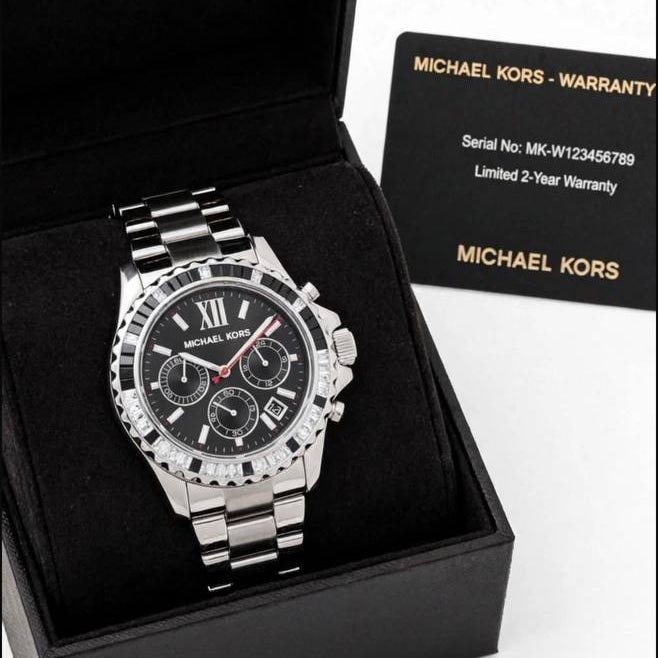 Michael Kors Silver Stainless Steel Unisex Chronograph Watch