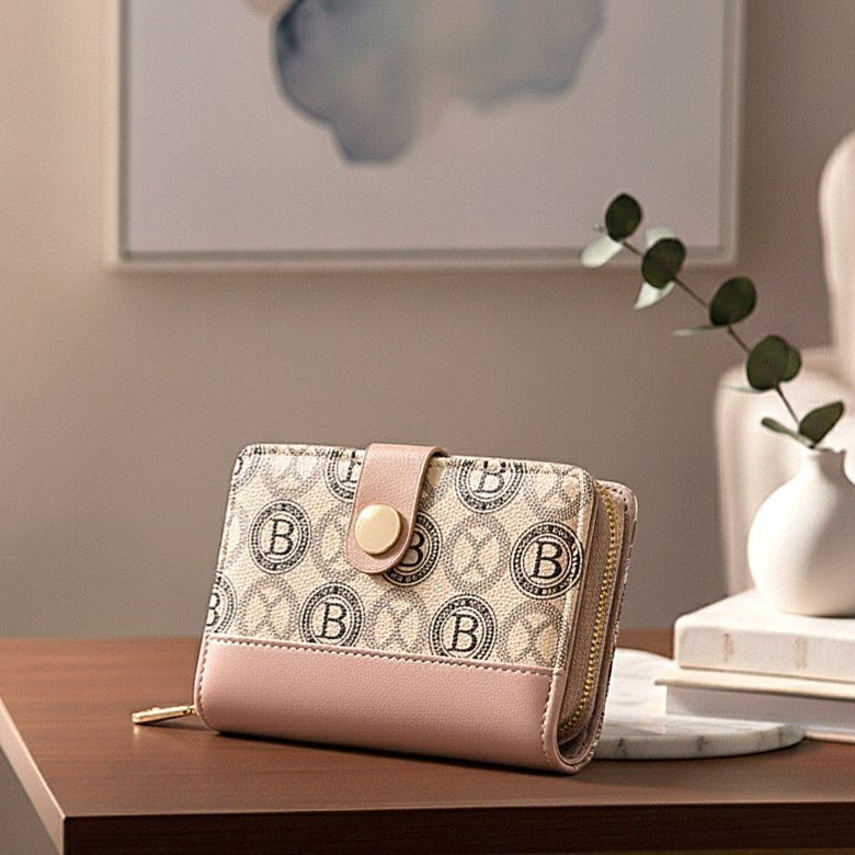 Tri-Fold Wallet: Classic Colors 🖤💙💖