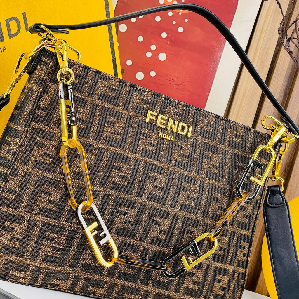 Fendi Black & Brown Monogram Bag 👜💼🖤