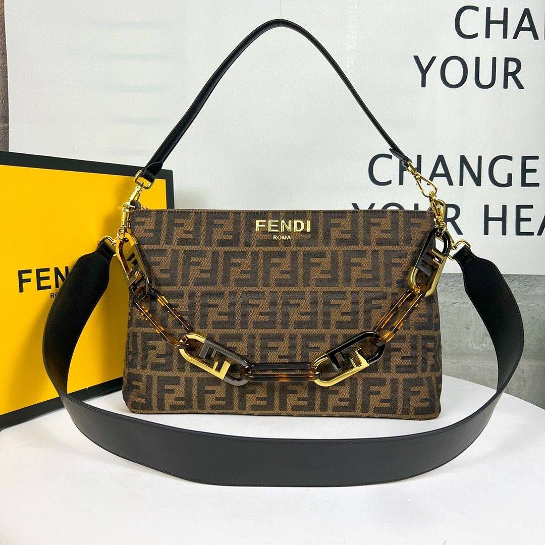 Fendi Black & Brown Monogram Bag 👜💼🖤