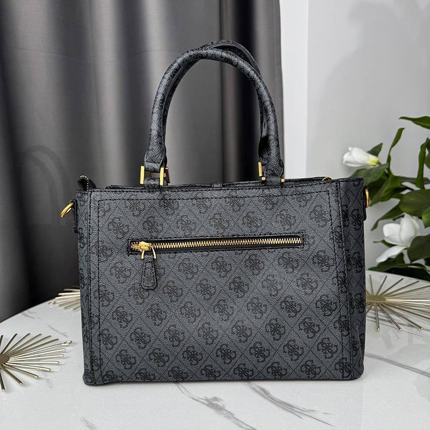 GUESS Tri-Color Tote 👜 Blue, Brown & Gray