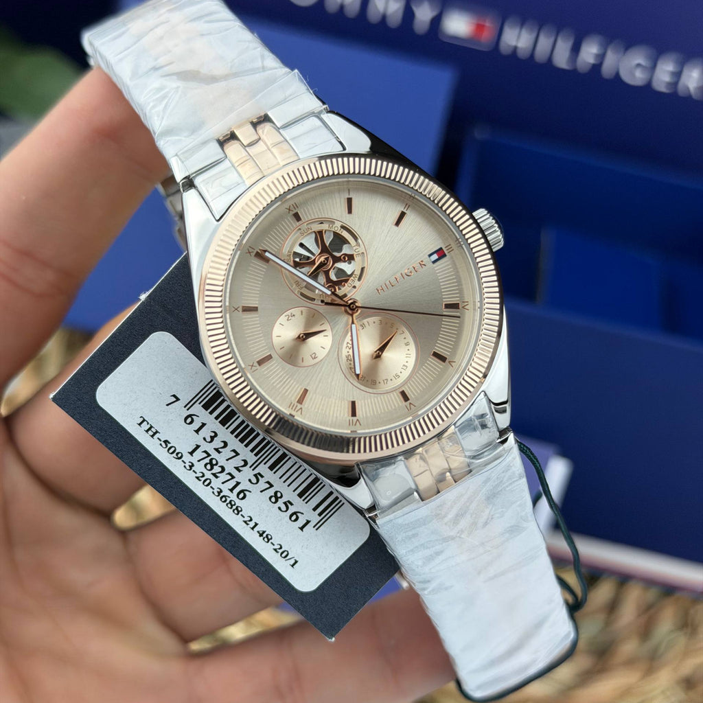 Tommy Hilfiger Women's Watch: Gold, Silver & Gray ⌚✨