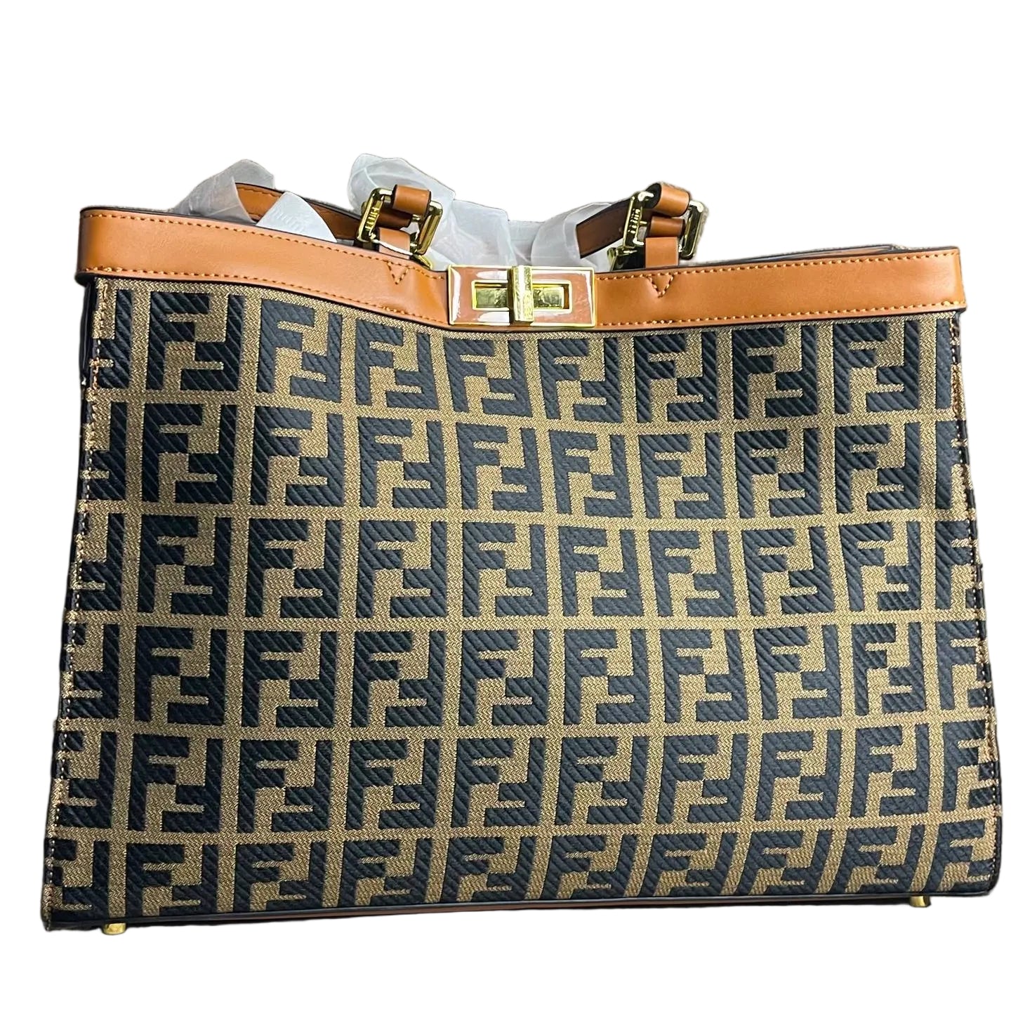 Fendi: Brown & Black Signature Bag 👜💼