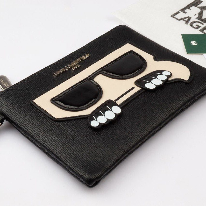 Karl Lagerfeld Iconic Pouch Wallet in Black 🕶️✨