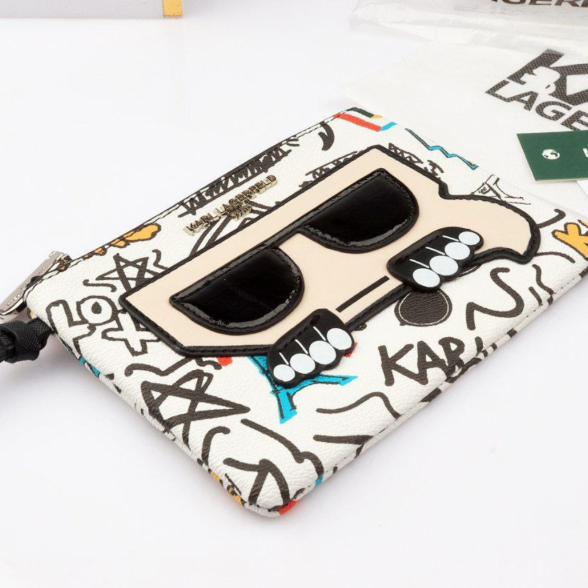 Karl Lagerfeld Iconic Pouch Wallet in Black 🕶️✨