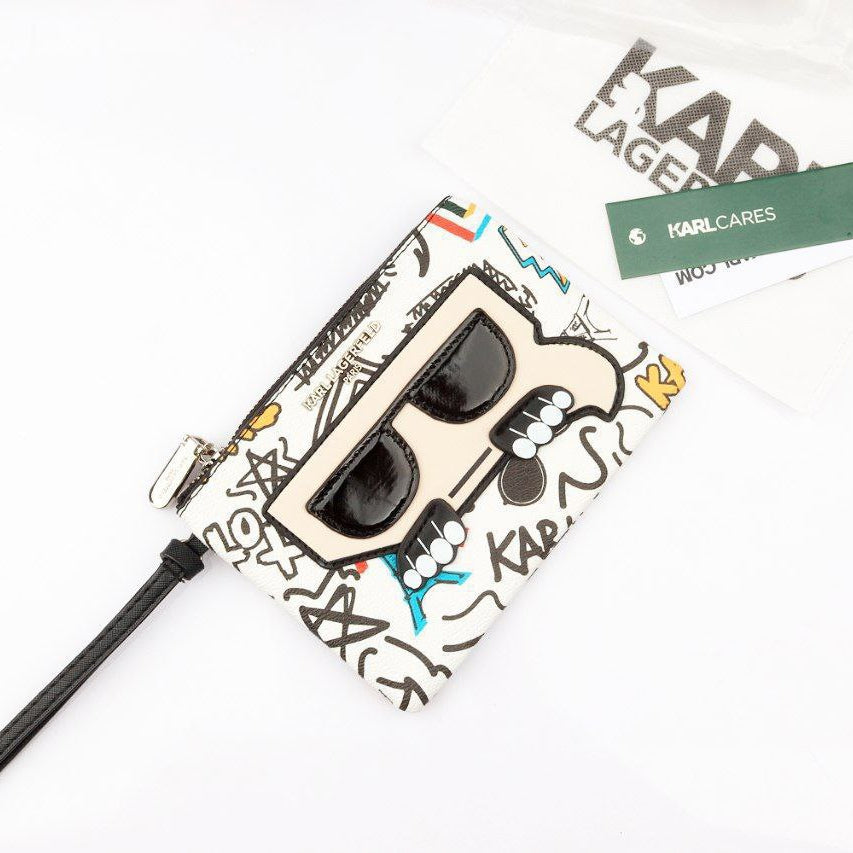 Karl Lagerfeld Iconic Pouch Wallet in Black 🕶️✨