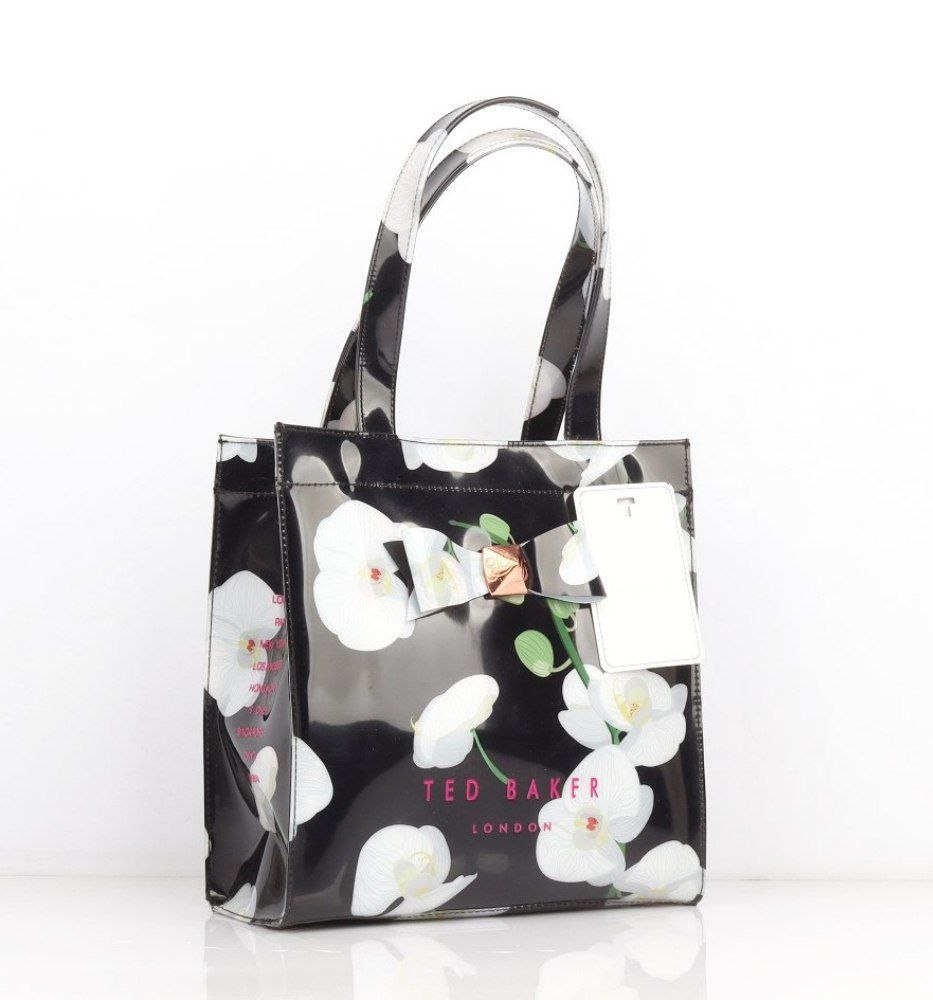 Ted Baker Floral Mirror Bag in Black and White 🌸👜