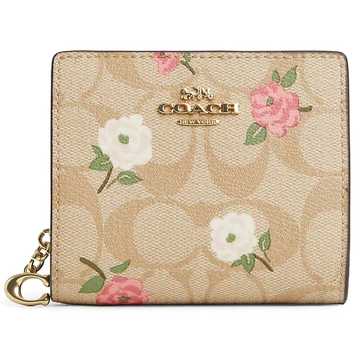 Coach Strawberry Print Signature Canvas Wallet 🍓✨