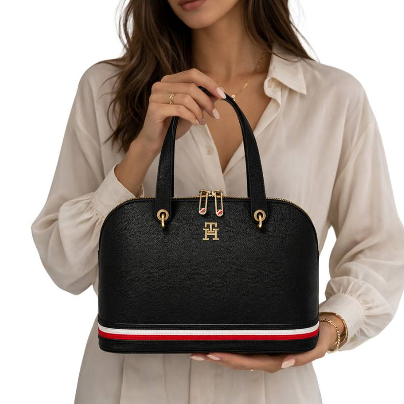Tommy Hilfiger Signature Dome Satchel Bag 👜✨