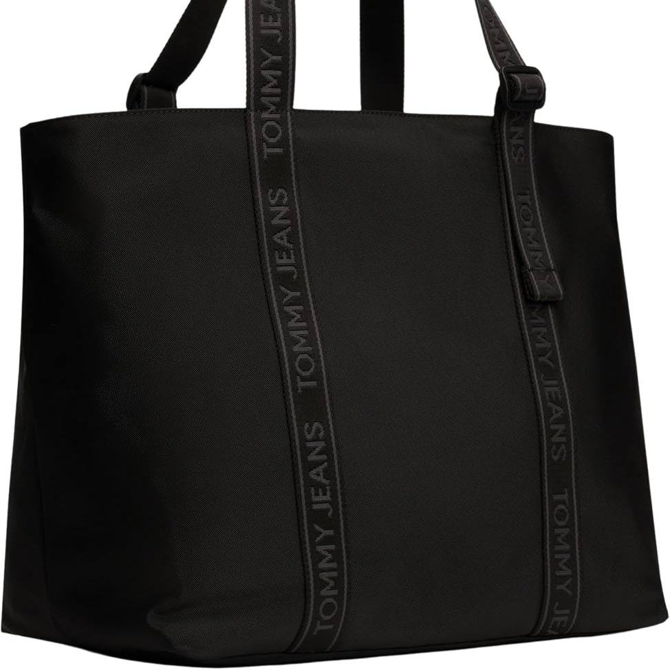 Tommy Jeans Signature Logo Strap Black Tote Bag 👜✨