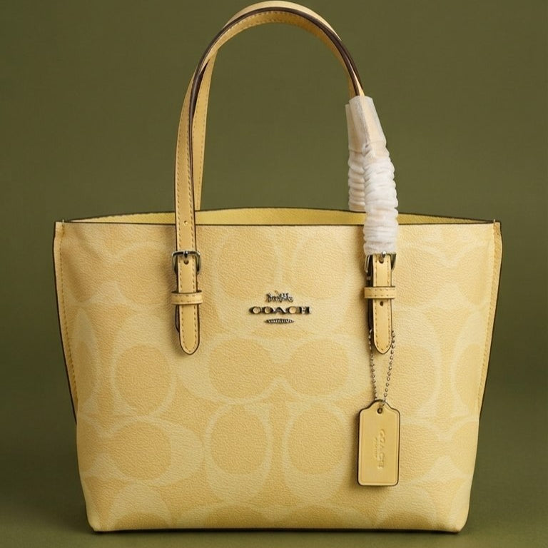 Coach Signature Light Blue Tote Bag 👜✨