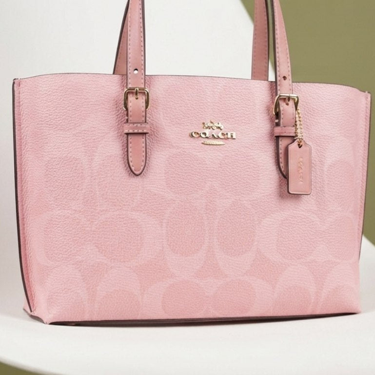 Coach Signature Light Blue Tote Bag 👜✨