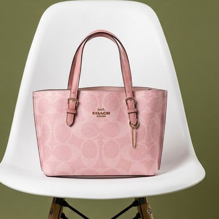 Coach Signature Light Blue Tote Bag 👜✨