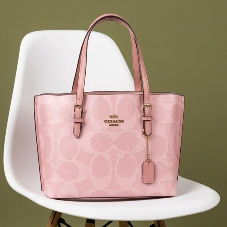 Coach Signature Light Blue Tote Bag 👜✨