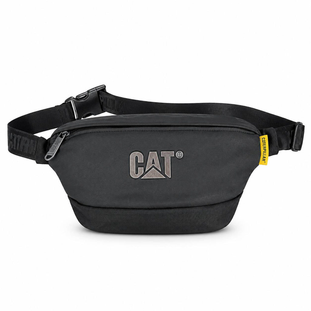 Caterpillar Iconic Logo Chest and Waist Bag in Black