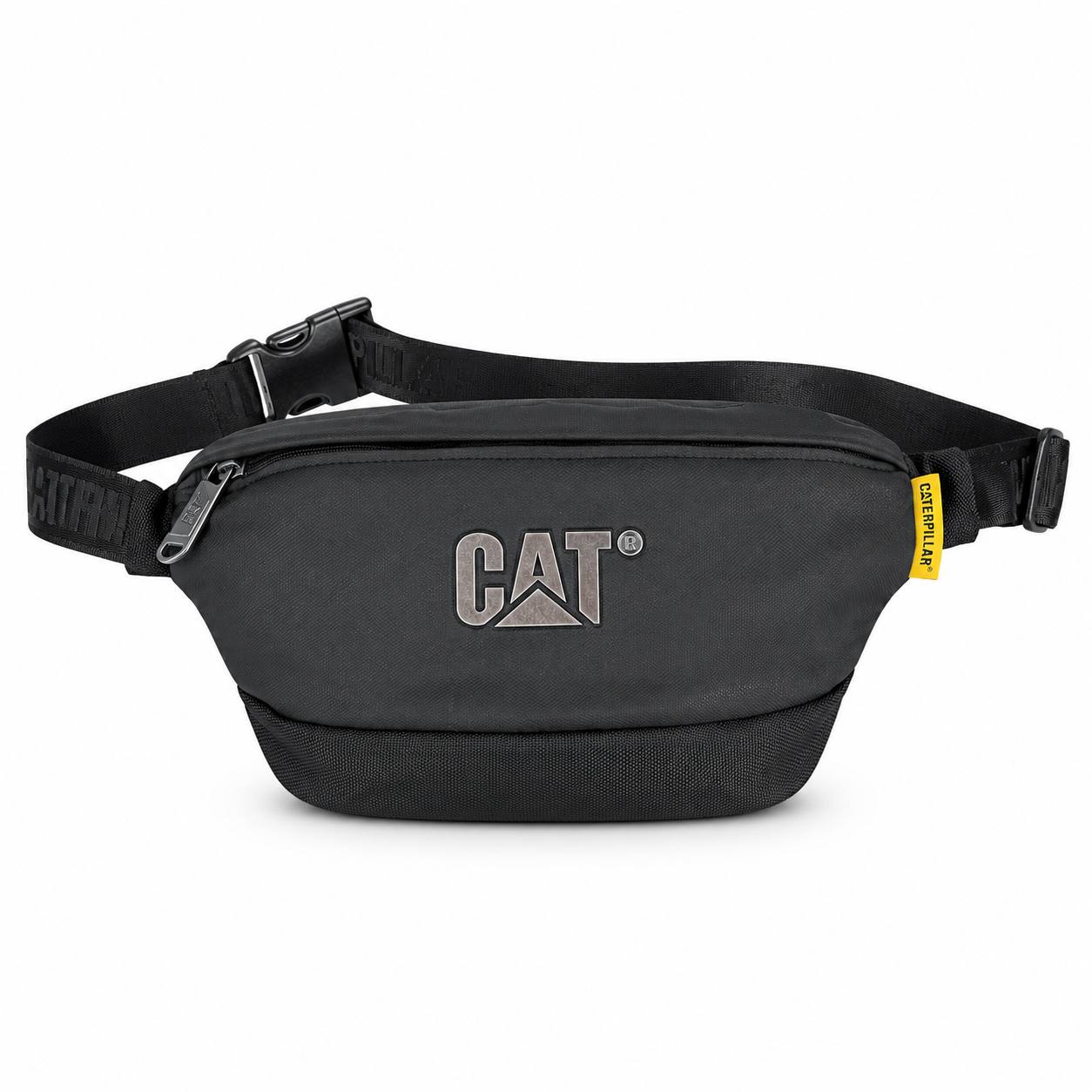 Caterpillar Iconic Logo Chest and Waist Bag in Black
