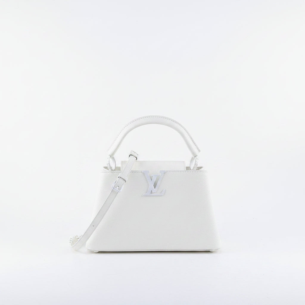 Louis Vuitton Signature White Top Handle Bag