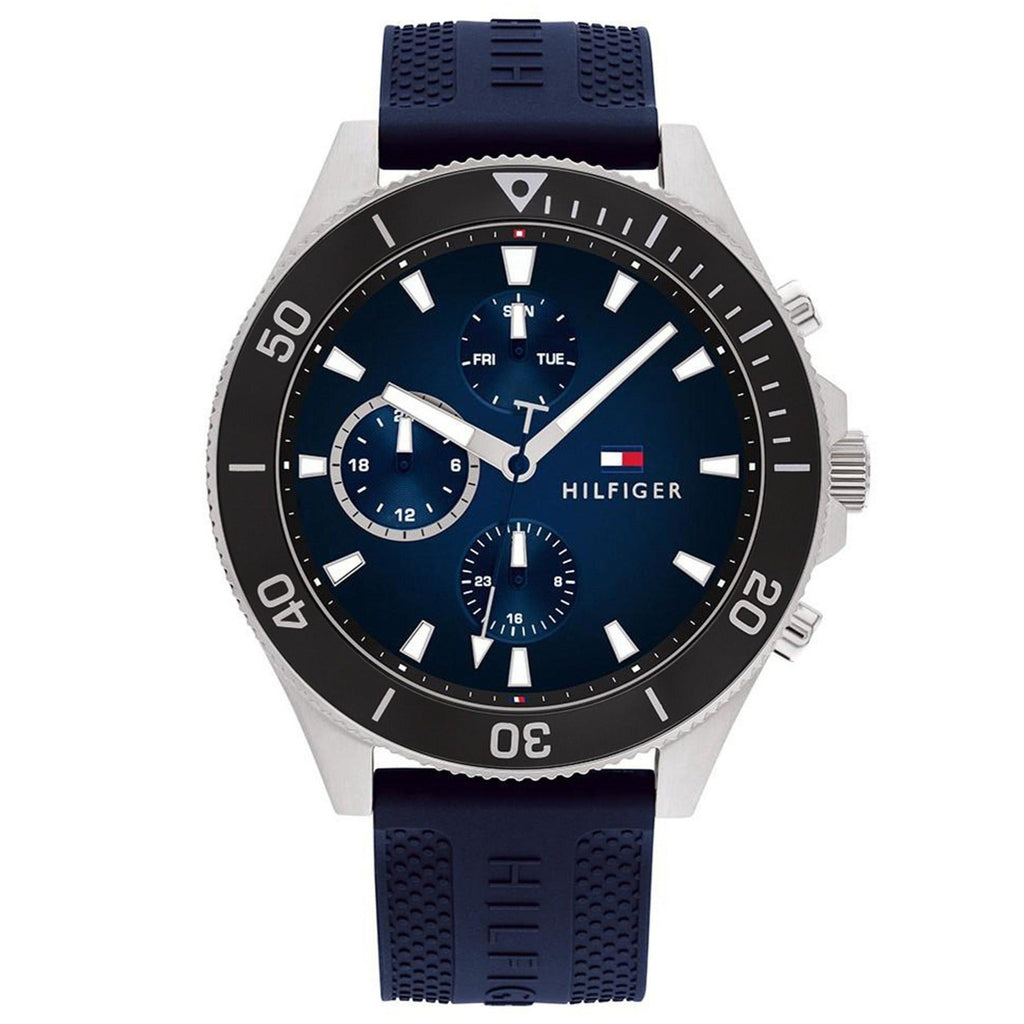 Tommy Hilfiger Sport Chronograph Blue Silicone Analog Watch