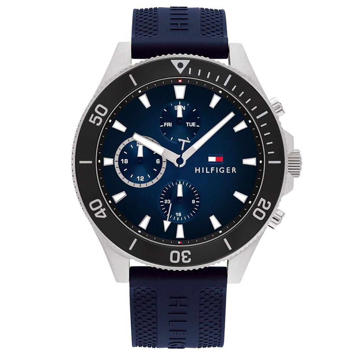 Tommy Hilfiger Sport Chronograph Blue Silicone Analog Watch