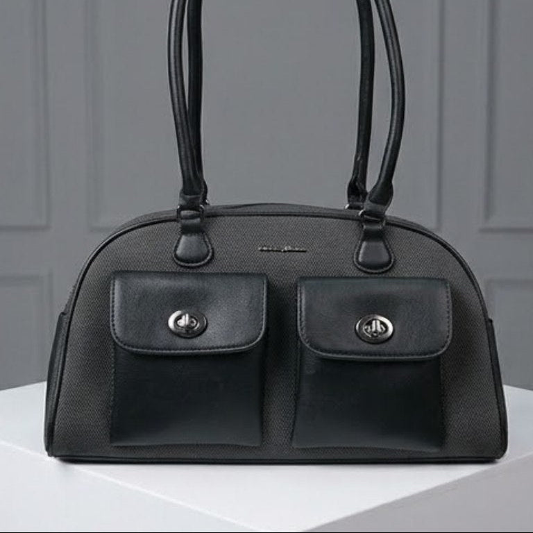 David Jones Multi Pocket Everyday Shoulder Bag