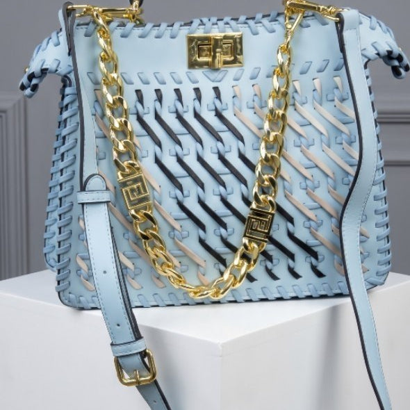 Fendi Mirror Original Woven Double Face Handbag