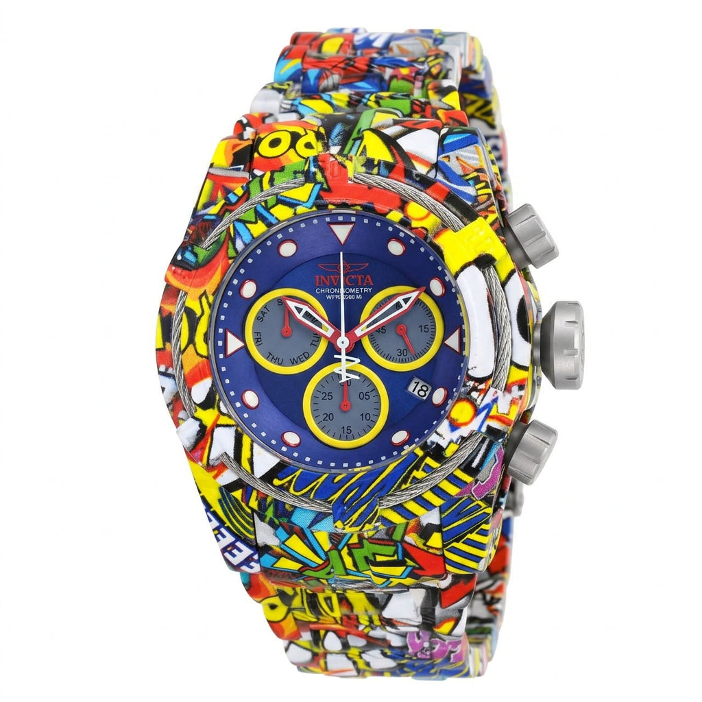 Invicta Multicolor Graffiti Chronograph Watch