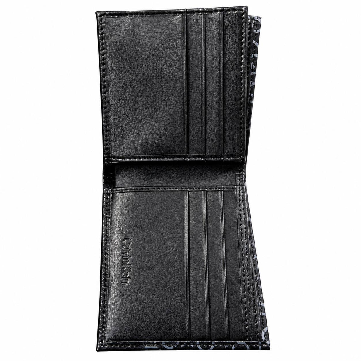 Calvin Klein Monogram Genuine Leather Billfold Wallet