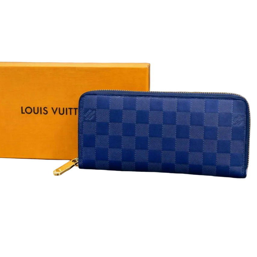 LOUIS VUITTON Bi-Fold Wallet 💼 In Signature Colors 🖤🤎💙