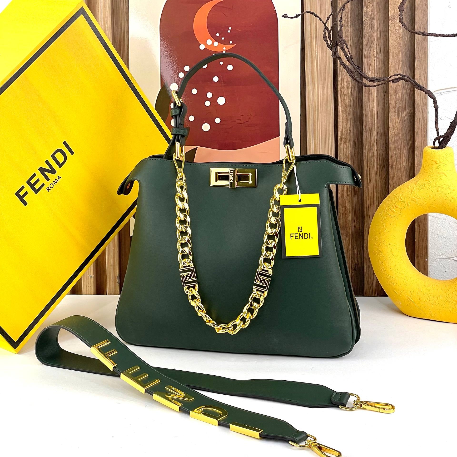 Fendi Burgundy Bag 👜 Chic Carryall 🍷