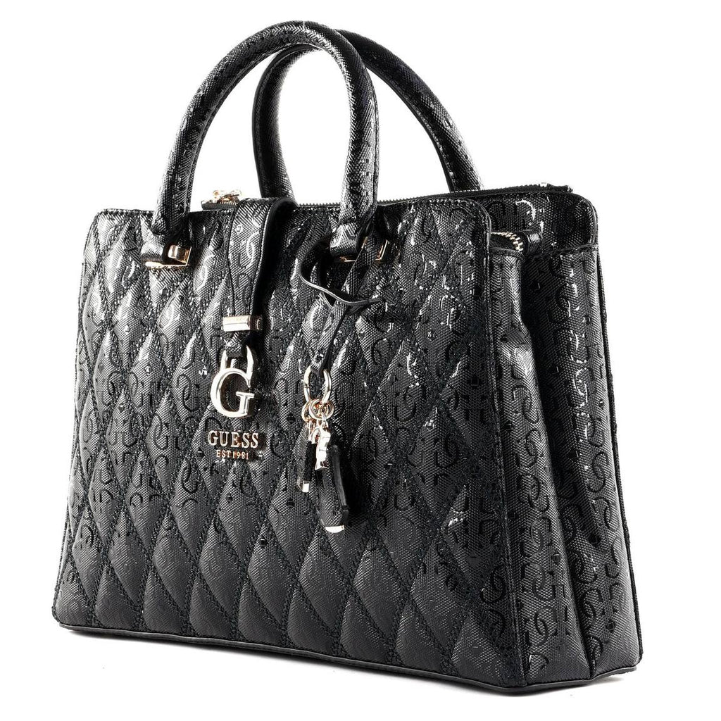 GUESS Chic Tri-Color Satchel 👜🤍🖤