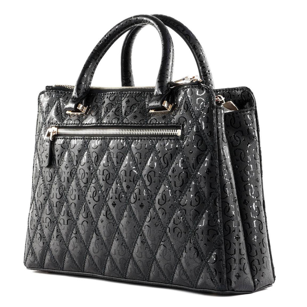 GUESS Chic Tri-Color Satchel 👜🤍🖤