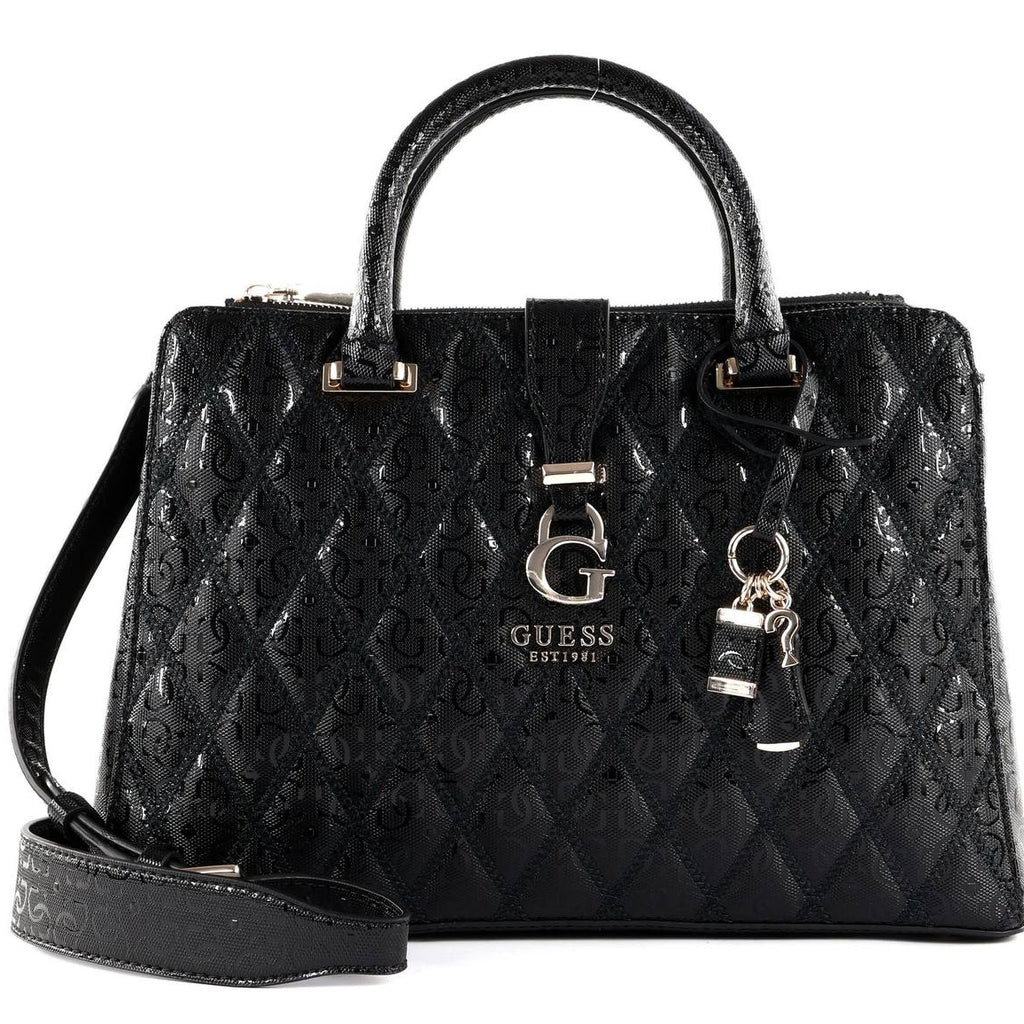 GUESS Chic Tri-Color Satchel 👜🤍🖤