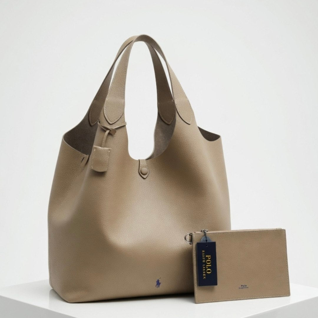 Gray Polo Bag Master Copy with Internal Wallet 💼🩶