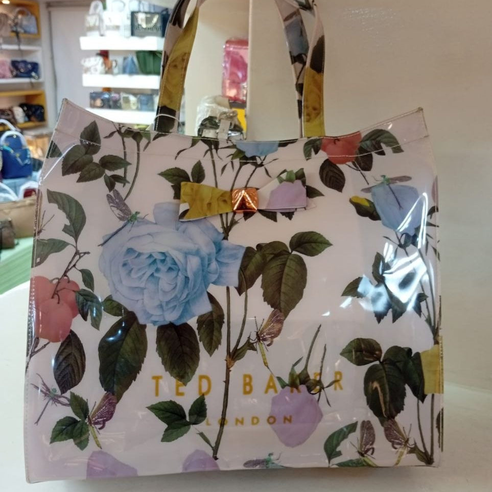 Ted Baker Floral Mirror Tote Bag in Multi-Color Silicone 🌸👜