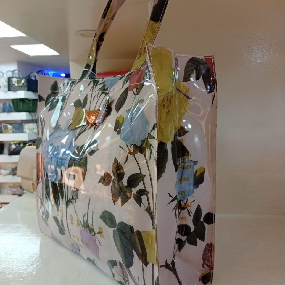 Ted Baker Floral Mirror Tote Bag in Multi-Color Silicone 🌸👜
