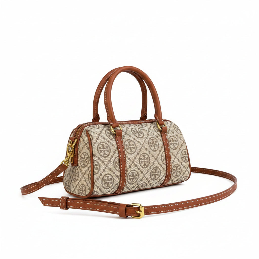 Tory Burch Monogram Barrel Bag in Classic Beige 👜✨