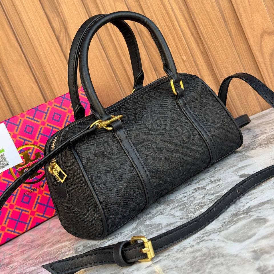 Tory Burch Monogram Barrel Bag in Classic Beige 👜✨